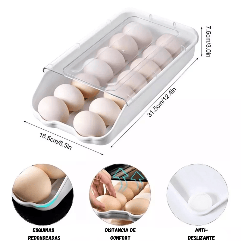 Organizador De Huevos De Plástico