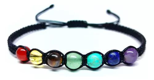 Pulsera China 7 Chakras Hilo Doble